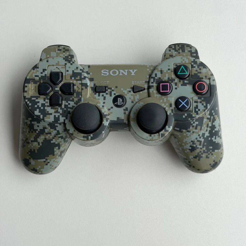 Sony DualShock 3 Controller PS3 Green Urban Camo Wireless Sixaxis